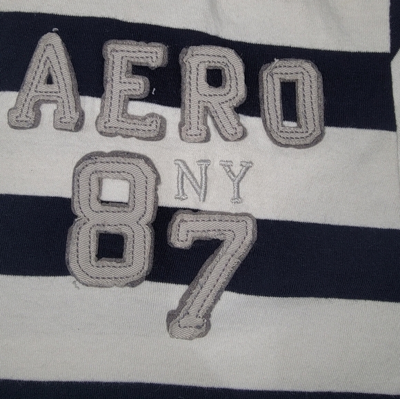 Aeropostale Classic Blue and White Polo Shirt - Picture 3 of 7